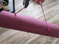 img 1 attached to Ewedoos Alignment Lines Yoga Mat - Non-Slip Textured TPE Mat, 1/4-Inch Thick High Density Padding For Comfortable Yoga, Pilates, And Fitness - Eco-Friendly And Sore-Knee Avoiding review by Nick Henning