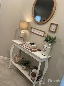 img 8 attached to Chic White Narrow Console Table With Drawer - Ideal Entryway And Accent Sofa Table