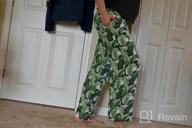 img 1 attached to Stay Comfortable And Chic With PIYOGA Palazzo Pants: Smocked High Waist, Loose Flare, And Convenient Pockets For Women review by Don Olsen