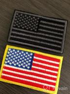 img 1 attached to Show Your Patriotism With 2 High-Quality Tactical American Flag Patches - Perfect For Backpacks, Caps, And More! review by Sam Dhungana
