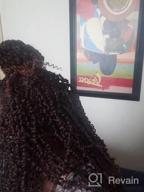 img 1 attached to 7 Packs 350# 18 Inch Water Wave Synthetic Braids For Passion Twist Crochet Hair Extensions - Goddess Locs Bohemian Curl review by Karla Kennedy