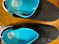 img 1 attached to 👟 Comfortable and Breathable Slipper Sandals: KVbabby Black Blue Boys' Shoes in Clogs & Mules review by Michael Herrera