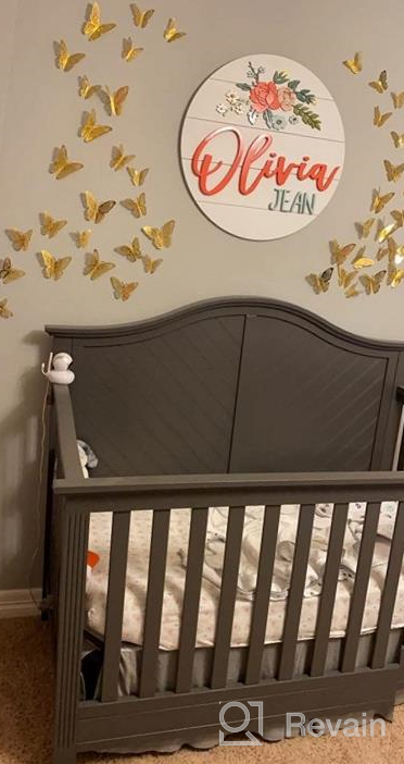 img 1 attached to Spruce Up Your Nursery With Aooyaoo'S 48Pc 3D Butterfly Wall Stickers For Kids Room And Fridge Decoration review by Jeff Pettis