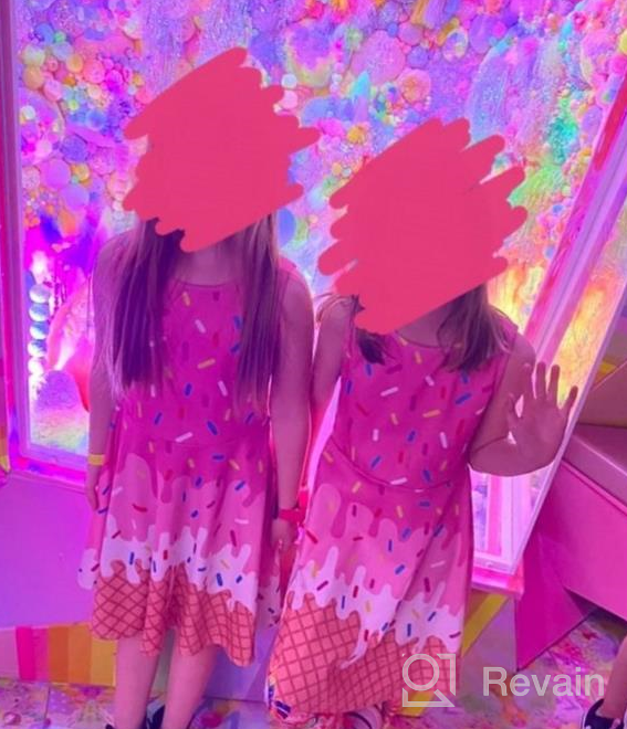 img 1 attached to Floral Print Sleeveless Sundress For Girls Aged 4-15 - BFUSTYLE Casual & Stylish Dress review by Daniel Smith