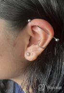 img 1 attached to Upgrade Your Piercing Game With GAGABODY Surgical Steel Clicker Hoops In Various Sizes And Stones For Multiple Piercings review by Mariah Perry