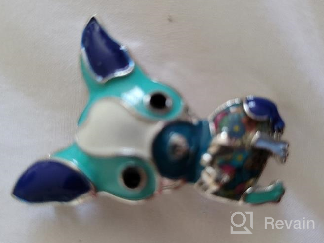 img 1 attached to Enamel Alloy Rhinestone French Bulldog and Pug Dog Brooch Pin - Cute and Fashionable Animal Jewelry for Women and Girls - Perfect Gift for Any Occasion by NEWEI review by Mario Haan