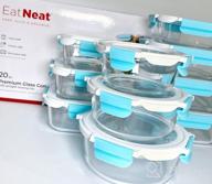 img 1 attached to Keep Your Food Fresh And Organized With EATNEAT Glass Food Storage Containers - A 10-Pack Set With Airtight Locking Lids review by Shawn Jacobs