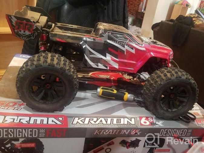 img 1 attached to ARRMA RC Truck 1/8 KRATON 6S V5 4WD BLX Speed Monster Truck With Spektrum Firma RTR, Red, ARA8608V5T1 review by Kofi Wills