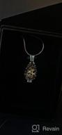 img 1 attached to Lotus Flower Shaped Cremation Jewelry Urn Pendant Necklace for Ashes review by Jamie Mason