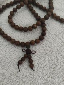 img 6 attached to 108 Prayer Beads Mala Bracelet: Natural Wood Tibetan Buddhist Buddha Meditation Necklace Mala Bracelet for Ultimate Mindful Experiences