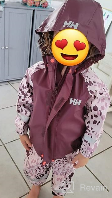 img 1 attached to 🌧️ Helly-Hansen Kids Bergen AOP Pu Printed Waterproof Rainset: Stylish and Protective Rain Gear for Children review by Craig Pears