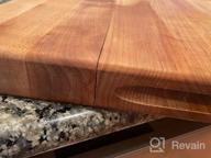img 1 attached to Reversible Cherry Wood Edge Grain Cutting Board By John Boos - 20" X 15" X 1.5 review by Matthew Shankar