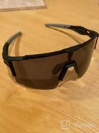 img 1 attached to Polarized Sport Sunglasses For Men Women With 3 Interchangeable Lenses - Xiyalai Cycling Glasses Baseball Glasses review by Dave Johnson