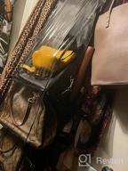 картинка 1 прикреплена к отзыву Светло-голубой подвесной органайзер для сумок Lirex с 8 карманами: универсальный, подходит для семейного шкафа и хранения в спальне! от Brandon Selpasoria