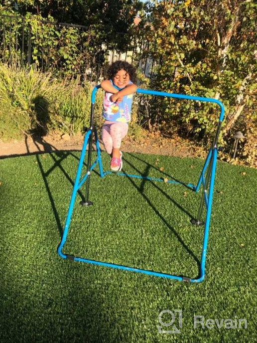 img 1 attached to Dobests Adjustable Junior Gymnastics Bar for Home Gym - Ideal Gymnastic Equipment for Kids Aged 3-7 Years Old review by Christopher Cortez