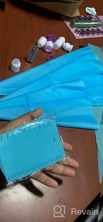 img 1 attached to 25 Pcs Reusable Piping Bags & Tips Set - Strong Silicone Icing Bag Kit With 6 Pastry Bags, 12/14/16 Inch, 6 Couplers, Frosting Tips & Cake Scraper review by Jason Rawls