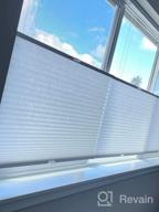 img 1 attached to Light Filtering Fawn Cellular Honeycomb Shade - 23" W X 48" H - BlindsAvenue Cordless Top Down Bottom Up 9/16"" Single Cell review by Mike Betzing