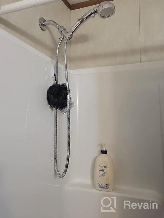 img 1 attached to Experience Ultimate Shower Comfort With KAIYING High-Pressure Handheld Shower Head - With ON/OFF Pause Switch, 3 Spray Modes, Hose, And Angle Bracket (Black) review by Matt Watson