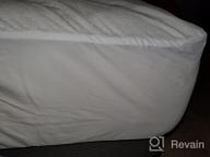 img 1 attached to Waterproof Twin XL Mattress Encasement With Zippered 6-Sided Cover, PlushDeluxe Premium Quality, And Cotton Terry Surface (Fits 12-15 Inches H) review by Justin Falker