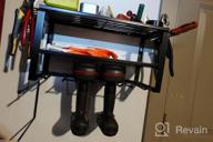 img 1 attached to Heavy Duty Wall Mounted Power Tool Organizer Storage Rack - Perfect Father'S Day Gift For Men! review by Joel Young