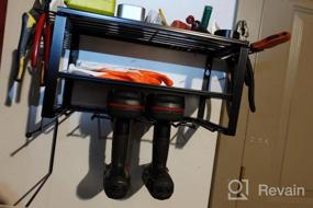 img 6 attached to Heavy Duty Wall Mounted Power Tool Organizer Storage Rack - Perfect Father'S Day Gift For Men!