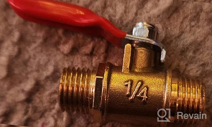 img 1 attached to 2-Pack Joywayus 1/4" Male Hose Pipe Tubing Fitting Brass Mini Ball Valve Shut Off Switch With 180 Degree Operation Handle. review by Dante Jeppi