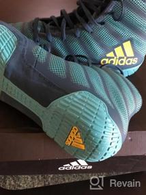 img 4 attached to Adidas AdiZero Varner Wrestling Yellow Men's Shoes in Athletic