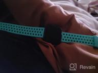img 1 attached to Upgrade Your Fitbit Style With CAVN Waterproof Sport Bands In Teal - Perfect Fit For Women And Men! review by Jarod Lacy