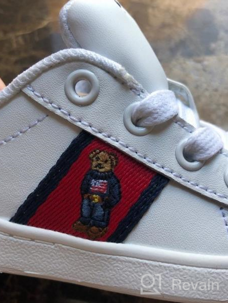 img 1 attached to 🐻 Quilton Bear Sneaker: Unisex Children's Polo Ralph Lauren Shoes review by Chris Russell