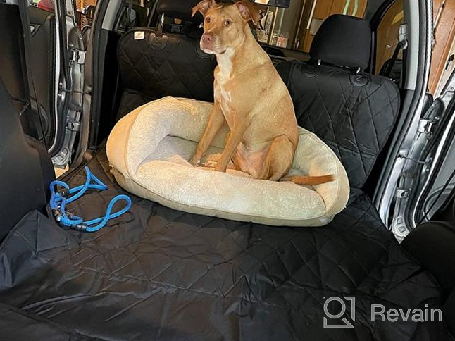 img 1 attached to Extra Large SUV Cargo Liner With 60/40 Split And Armrest Pass-Through Compatibility - Black, Made In USA By 4Knines review by Danny Bell