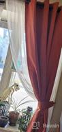 img 1 attached to Grey Thermal Insulated Grommet Window Blackout Curtains Panels - 1 Pair 52X84 Inch + 2 Tie Backs review by Philip Breeze