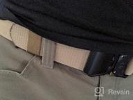 img 1 attached to JUKMO Tactical Military Release Medium Men's Belt Accessories review by Daniel Jackson