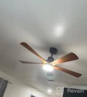img 1 attached to Ensenior Ceiling Fan With Lights Remote Control, W1-1, 52 Inch, Black, DC Motor review by Aaron Jensen