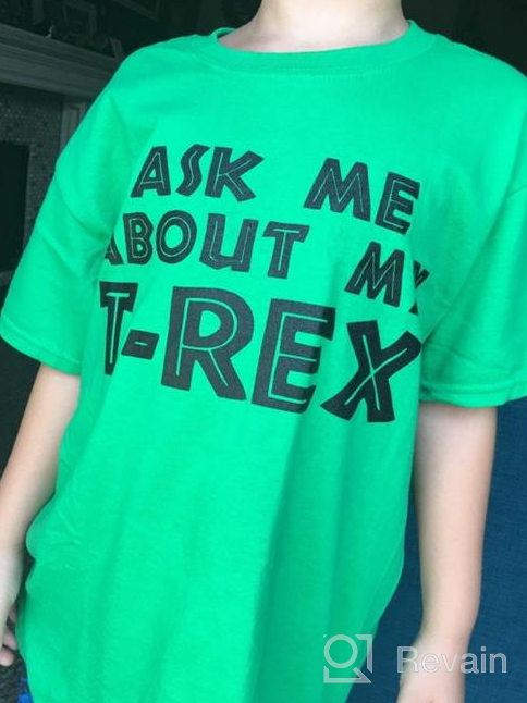 img 1 attached to Kids' Funny Dinosaur T-Shirt with 🦕 Trex Flip Graphic Print - Perfect for Youth! review by Brent Gurney