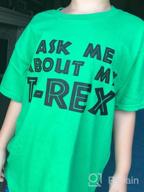 img 1 attached to Kids' Funny Dinosaur T-Shirt with 🦕 Trex Flip Graphic Print - Perfect for Youth! review by Brent Gurney