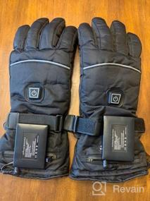 img 7 attached to Stay Warm And Connected: BRIGENIUS Heated Gloves With 3 Levels Of Heating, Rechargeable Battery And Waterproof Design - Perfect For Winter Sports And Outdoor Activities!