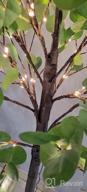 img 1 attached to Bring Elegant Ambiance To Any Space With Lightshare'S 5FT Lighted Eucalyptus Tree: Ideal For Weddings, Holidays, Parties & More! review by Diane Hubert