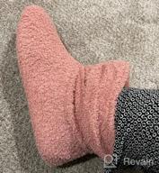 img 1 attached to Women'S Plush Fleece Bootie Slippers With Memory Foam, Warm Curly Fur House Shoes review by Meechie Camlin