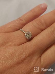 img 8 attached to Stunning Kobelli Moissanite And Lab Grown Diamond Engagement Ring - 2.1 CTW, 14K White Gold