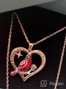 img 7 attached to 🐦 Jemplestic Cardinal Necklace: Beautiful 925 Sterling Silver Red Bird Pendant Jewelry-Meaningful Memorial Gifts for Loss of Loved One