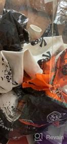 img 5 attached to Жуткие воздушные шары для вечеринок: 62 упаковки 12-дюймовых черных, оранжевых, фиолетовых и зеленых воздушных шаров конфетти для Хэллоуина, детских дней рождения и празднования девичника