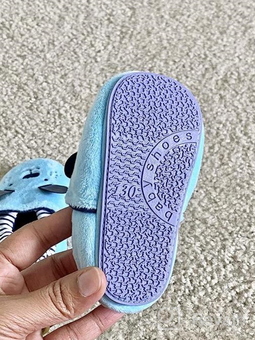 img 1 attached to COSANKIM Soft Sole Sneaker Moccasins For Infant Baby Boys And Girls - Non-Skid Toddler First Walkers & Crib House Shoes review by Amy Ruiz