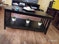img 1 attached to Espresso Living Room Coffee Table With Shelf, 40 Inch - ChooChoo Farmhouse review by Alejandro Lane