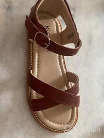 img 5 attached to Summer Sandals For Little Girls: Open Toe Sandals By Kiderence For Toddlers