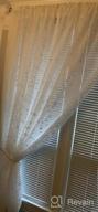 img 1 attached to VOGOL White Sheer Curtains W/ Sunflower Embroidery - Light Filtering Voile Drapes For Girls Room, 52X63, Summer review by Sedric Hood