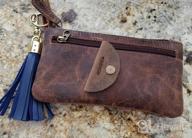 img 1 attached to Handcrafted Leather Pencil Case - Elegant, Practical & Durable 8"X4" Design W/ Side Pocket & Keyring! review by Cameron Kennedy