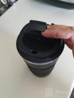 img 1 attached to Double Walled, Leakproof Travel Mug - Keep Your Coffee Hot On The Go, Anytime! 12 Oz, Blue Color review by Gavin Ghram