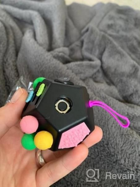 img 1 attached to The Ultimate Fidget Solution: PILPOC TheFube Dodecagon Fidget Cube - 12 Sides, Premium Quality, And Exclusive Carry Case For Stress And Anxiety Relief In ADD, ADHD, OCD review by Dexter Rasberry