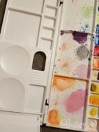 img 1 attached to 26-Well Paint Palette Box For Watercolor, Gouache, Acrylic And Oil Paint With Bonus Painting Brush - Transon Artist Supplies review by Dexter Diaz