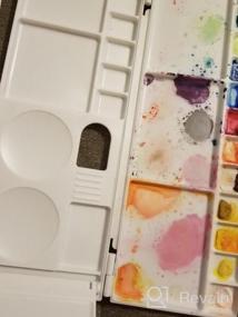 img 5 attached to 26-Well Paint Palette Box For Watercolor, Gouache, Acrylic And Oil Paint With Bonus Painting Brush - Transon Artist Supplies